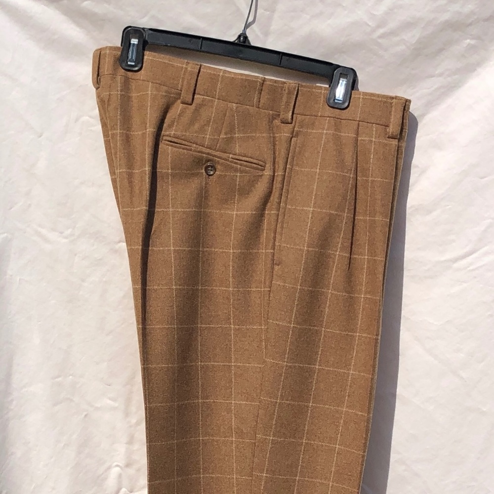 Polo by Ralph Lauren Virgin Wool Window Pane Pants